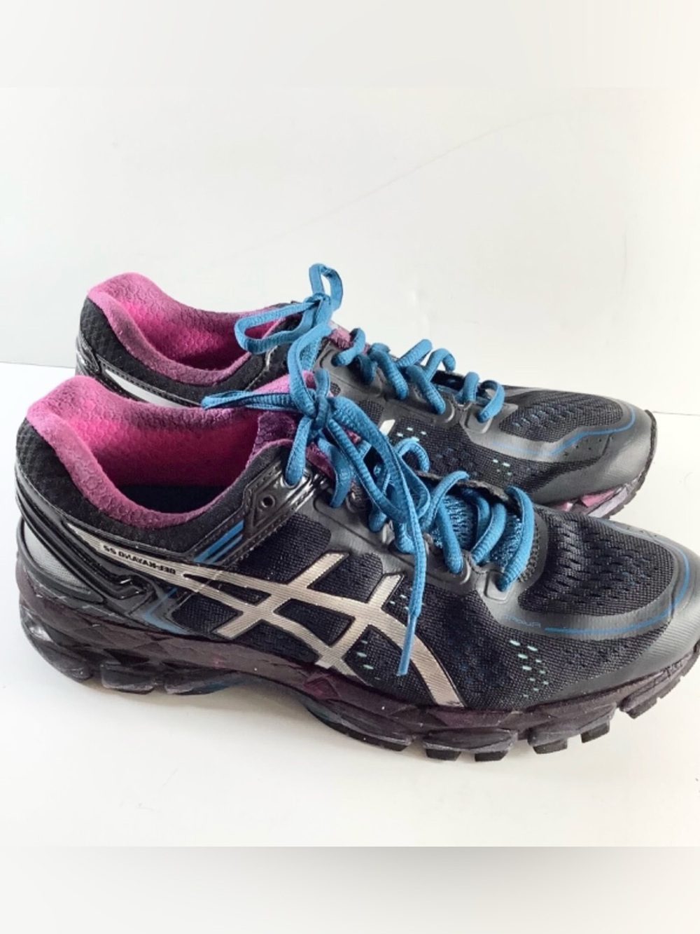 Asics Womens Gel Kayano 22 T597N Blue Running Shoes Sneakers Size 8